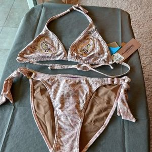 Cia Maritima Brazilian Bikini 2-PC Top and Bottoms Swim Set